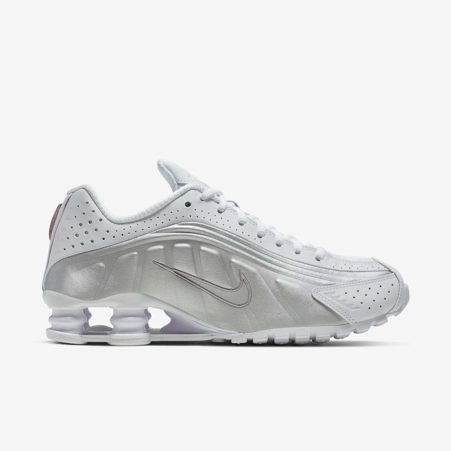 Shox R4 - Branco Prata