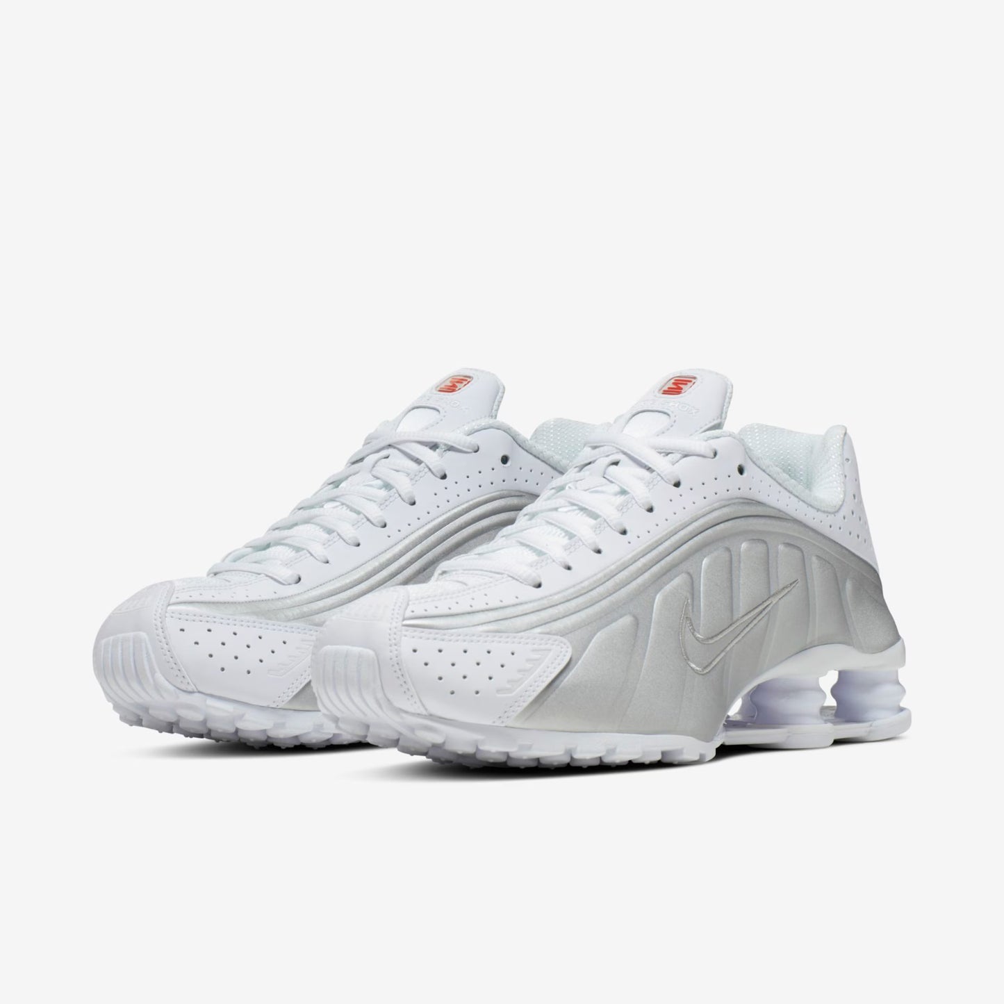 Shox R4 - Branco Prata